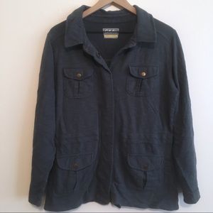 Cabela’s Snap Up Stormy Blue Long Sleeved Shirt M